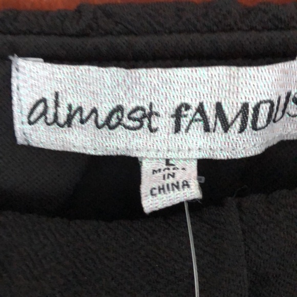 ALMOST FAMOUS BLACK BODY-CON DRESS L (NEW) - Picture 4 of 6